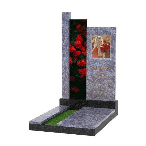 Памятник со стеклом С-2