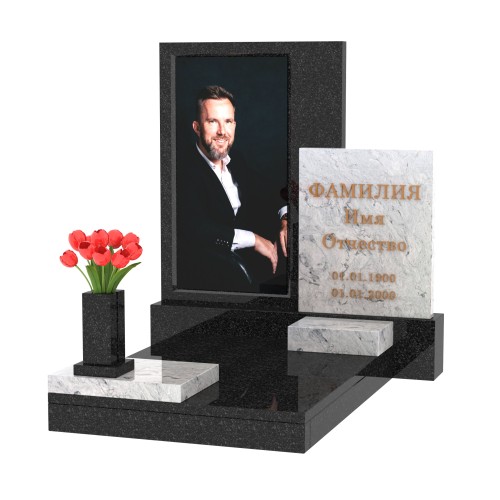 Памятник со стеклом С-4 Памятник со стеклом С-4