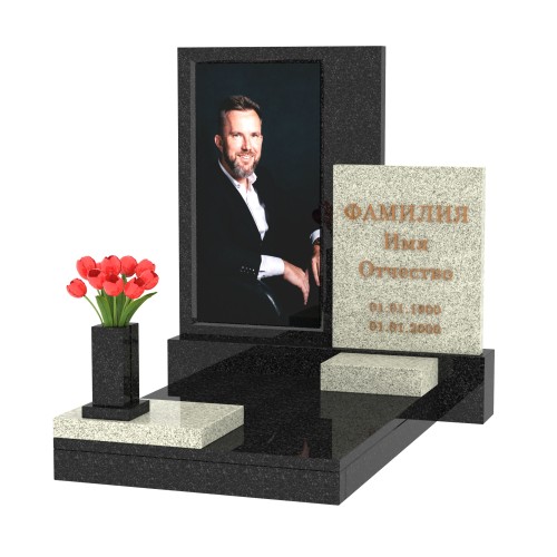 Памятник со стеклом С-4 Памятник со стеклом С-4